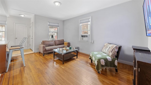 1813 Edenwald Ave, Bronx, NY 10466 - living room with baseboards and light wood-style floors