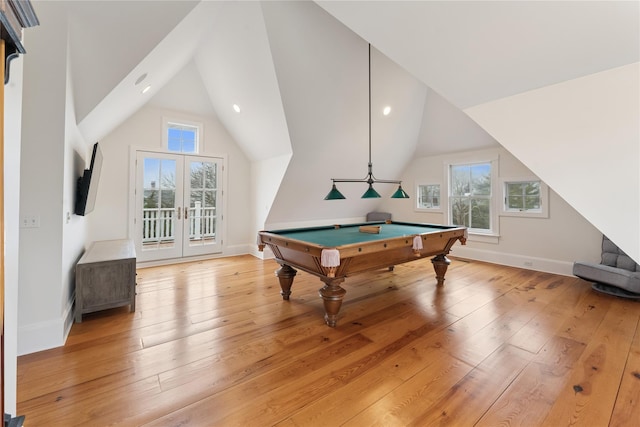 127 Senix Ave, Center Moriches, NY 11934 - rec room featuring plenty of natural light, light wood-style flooring, and lofted ceiling