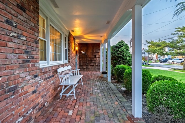 view of patio / terrace featuring a porch