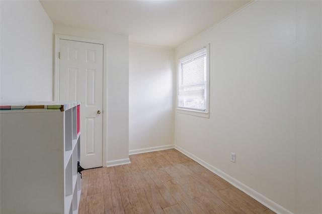 32-12 208th St, Bayside, NY 11361 - interior space featuring light wood-type flooring, baseboards, and ornamental molding