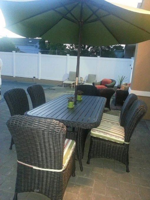 158-40 81st St, Howard Beach, NY 11414 - fenced backyard with a patio area