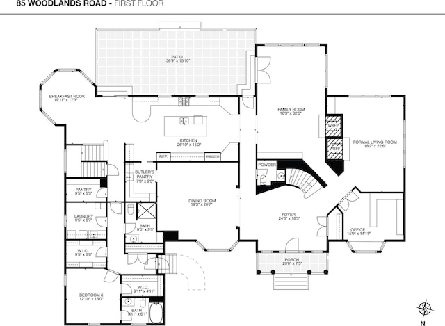 85 Woodlands Rd, Harrison, NY 10528 - property floor plan