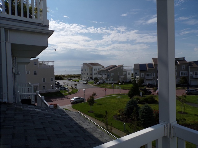 exterior space with a residential view