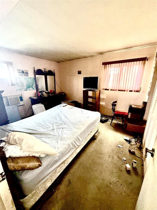 bedroom with carpet floors