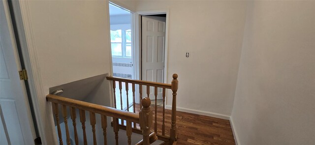 47-65 196th St, Flushing, NY 11358 - staircase featuring wood finished floors and baseboards