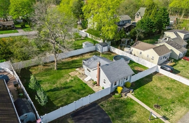 birds eye view of property featuring a residential view