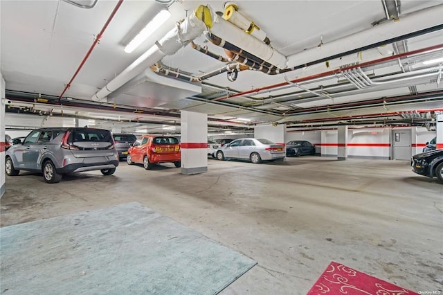 view of parking deck