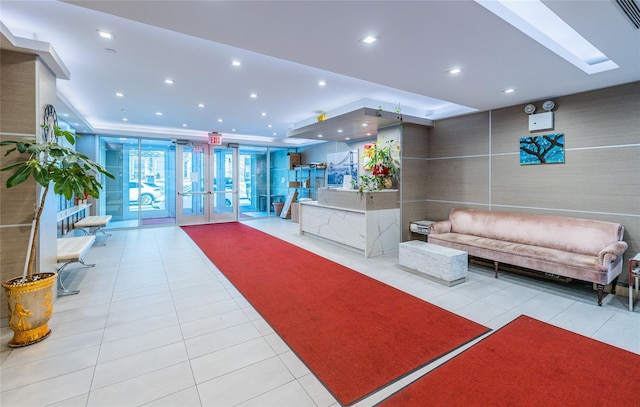 view of reception