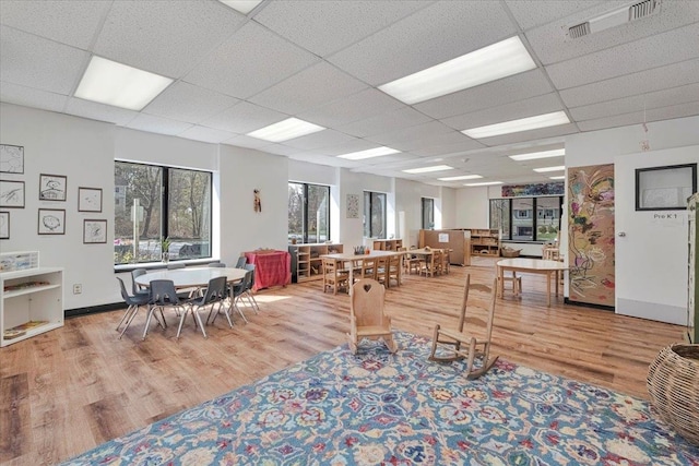 4 Glenna Dr, Carmel, NY 10512 - interior space with visible vents, wood finished floors, and a drop ceiling