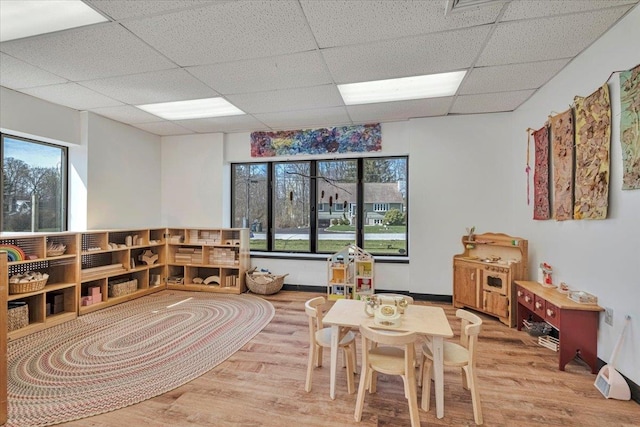 4 Glenna Dr, Carmel, NY 10512 - rec room featuring wood finished floors and a drop ceiling