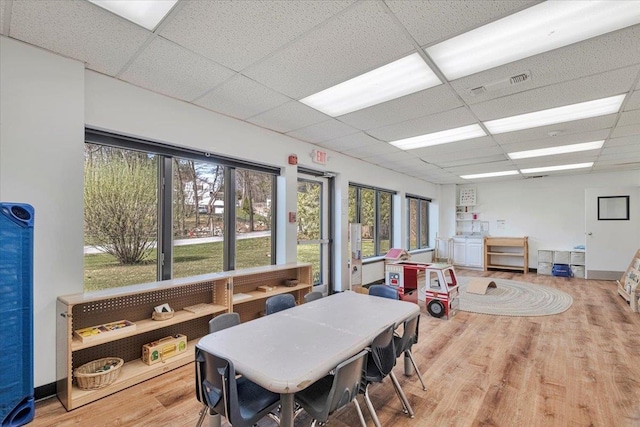 4 Glenna Dr, Carmel, NY 10512 - rec room with wood finished floors and a drop ceiling