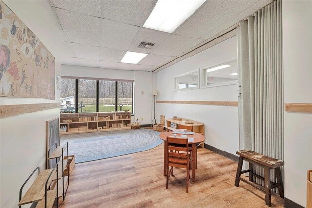 4 Glenna Dr, Carmel, NY 10512 - interior space with wood finished floors, visible vents, and a paneled ceiling
