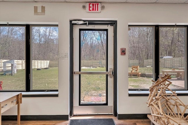 4 Glenna Dr, Carmel, NY 10512 - doorway to outside featuring a paneled ceiling and wood finished floors