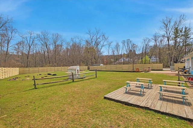 4 Glenna Dr, Carmel, NY 10512 - view of yard with fence and a wooden deck