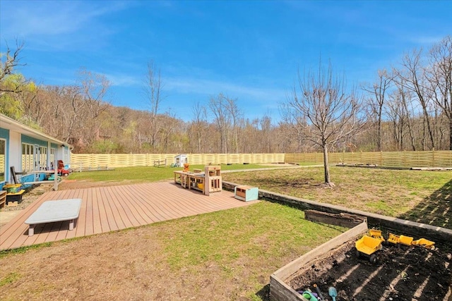 4 Glenna Dr, Carmel, NY 10512 - view of yard featuring a wooden deck and fence private yard