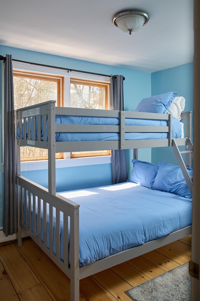 bedroom featuring hardwood / wood-style flooring