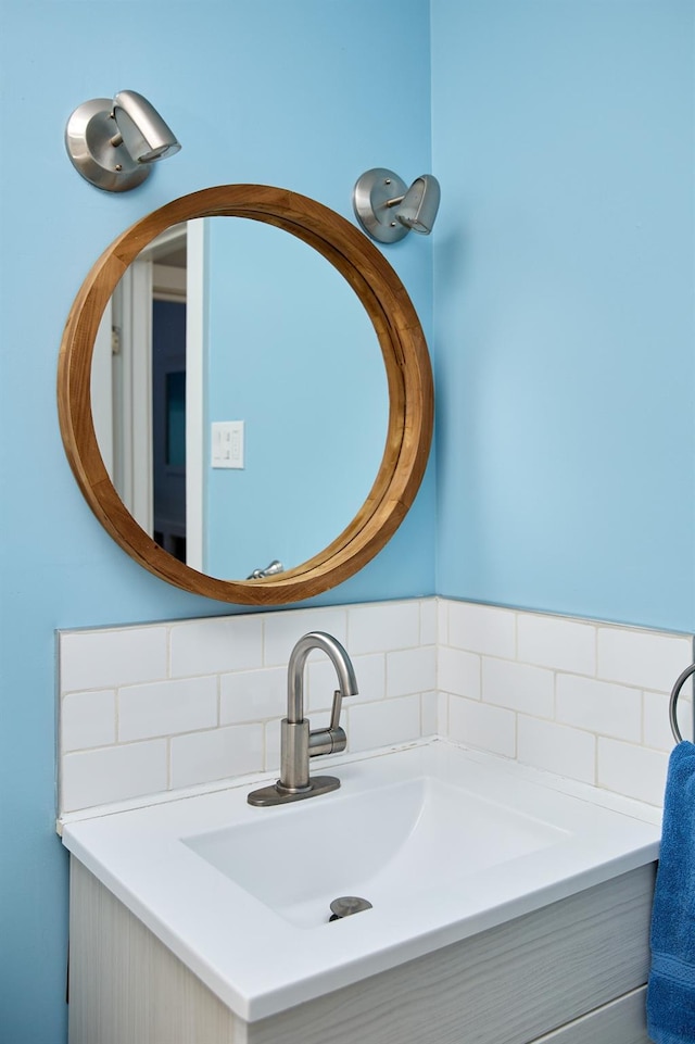 bathroom featuring vanity