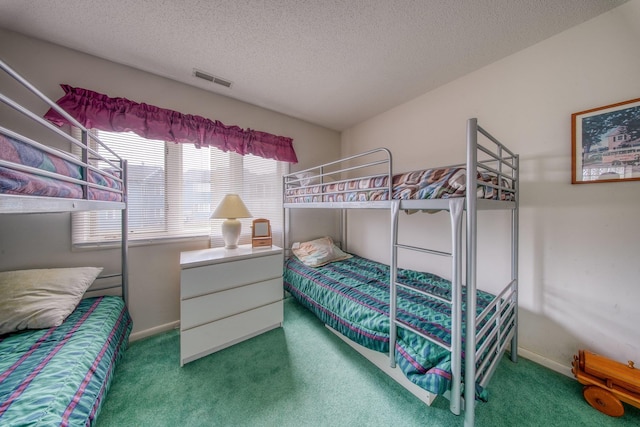 10 Joe D Dr Unit 10B, Callicoon, NY 12723 - bedroom featuring a textured ceiling, carpet floors, visible vents, and baseboards