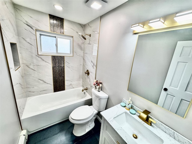 38 Moffitt Blvd, East Islip, NY 11730 - bathroom with shower / washtub combination, vanity, and toilet