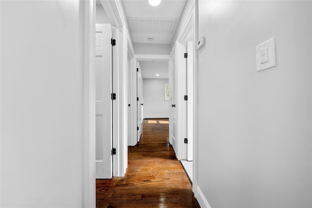 38 Moffitt Blvd, East Islip, NY 11730 - corridor with wood finished floors and baseboards