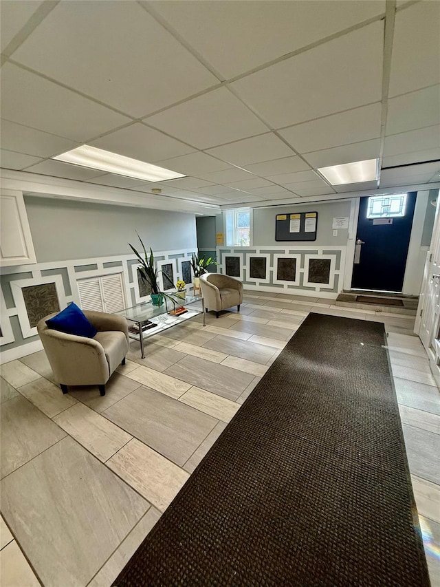 2 Lockwood Ave Unit 2B, Bronxville, NY 10708 - community lobby with a paneled ceiling and a decorative wall