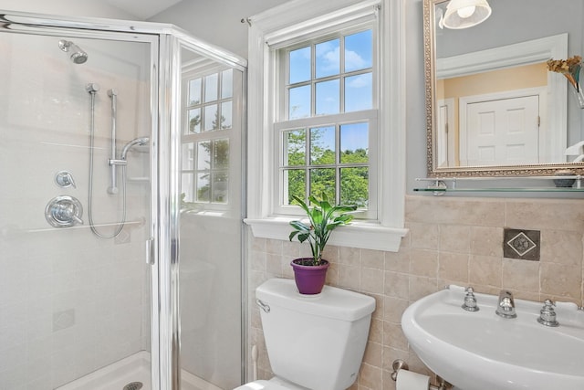 1449 Riverview Ave, Peekskill, NY 10566 - full bathroom with a stall shower, toilet, and a sink