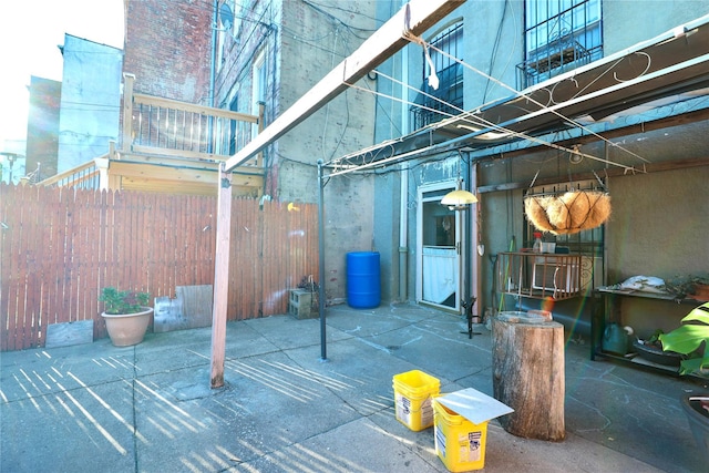 exterior space with fence