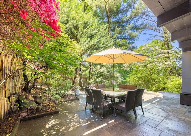 view of patio / terrace with outdoor dining space