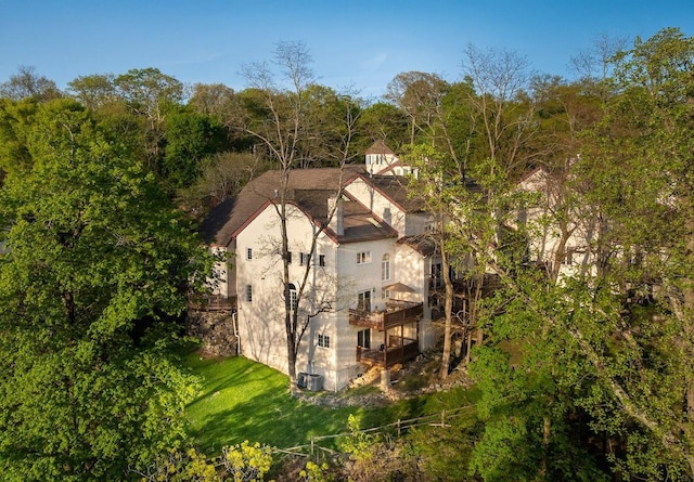 aerial view of property and surrounding area