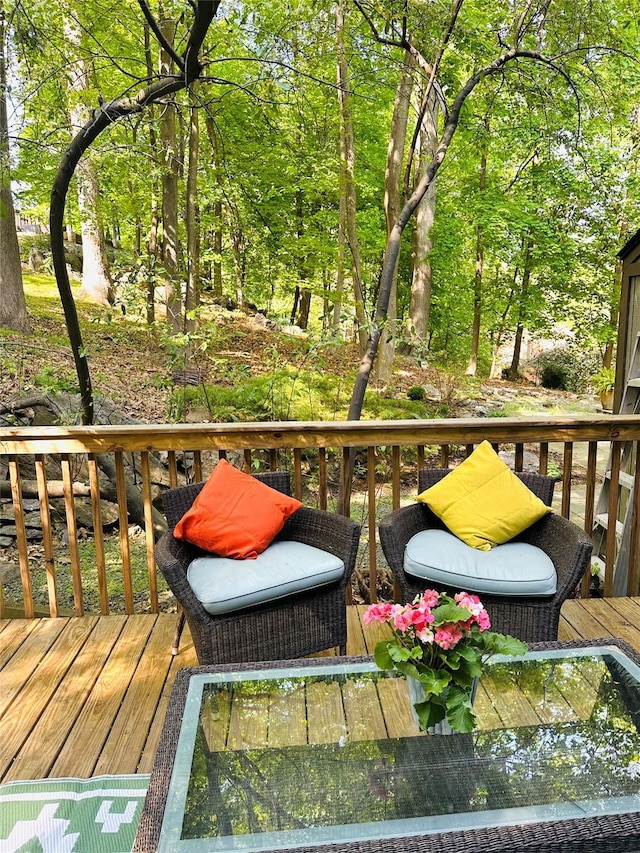 52 Round Hill Rd, Dobbs Ferry, NY 10522 - view of wooden deck