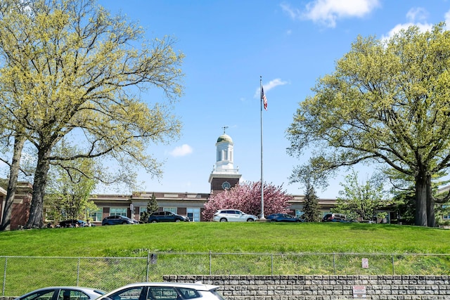 view of property featuring fence