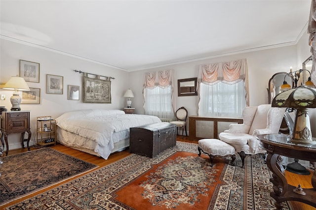 1271 Beverly Rd, Douglaston, NY 11363 - bedroom with crown molding and wood finished floors