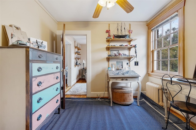1271 Beverly Rd, Douglaston, NY 11363 - interior space featuring baseboards and ceiling fan