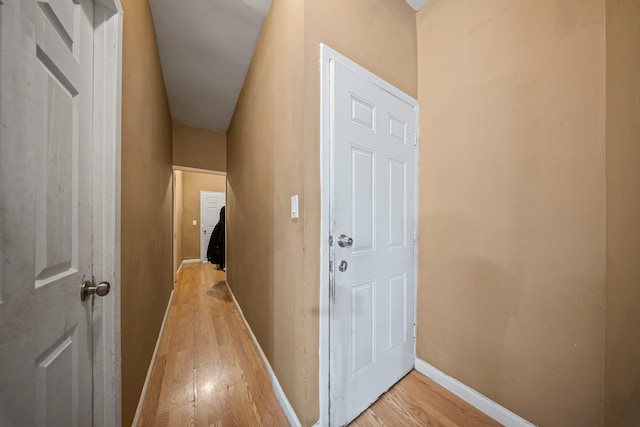 3219 104th St, East Elmhurst, NY 11369 - hall with baseboards and light wood-style floors