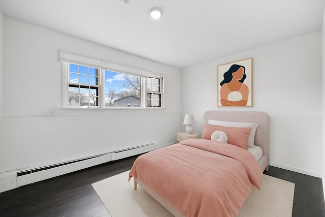 125 Lakewood Dr, Congers, NY 10920 - bedroom with baseboard heating and wood finished floors
