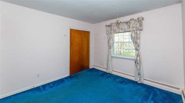 37 Lincoln Dr, Poughkeepsie, NY 12601 - unfurnished room with a baseboard heating unit, carpet floors, and baseboard heating