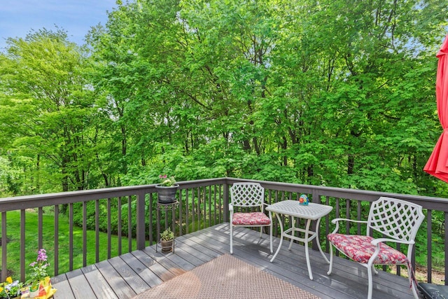 view of deck