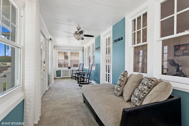 66 Vernon Ave, Mount Vernon, NY 10553 - sunroom with carpet floors
