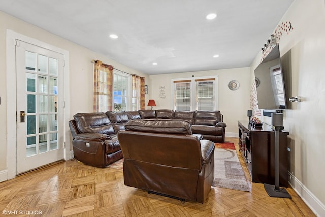 66 Vernon Ave, Mount Vernon, NY 10553 - living room with baseboards and recessed lighting
