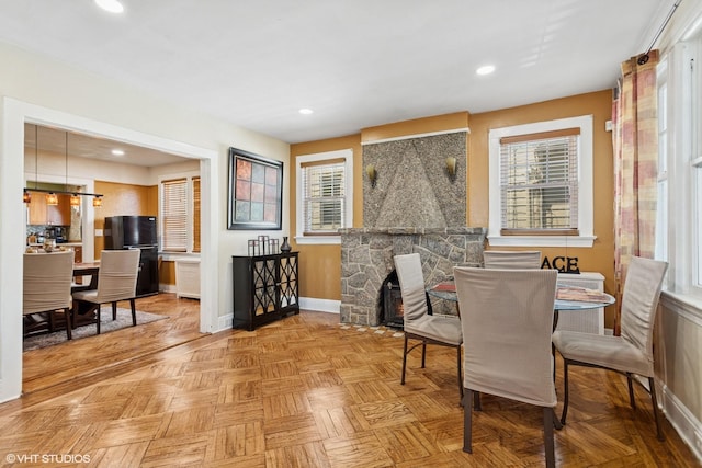 66 Vernon Ave, Mount Vernon, NY 10553 - dining room with baseboards and recessed lighting