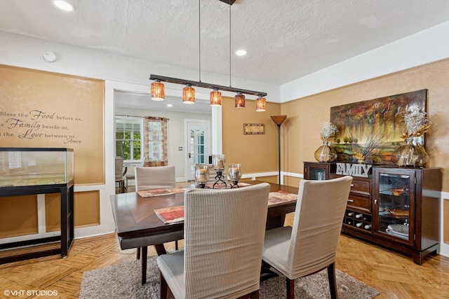 66 Vernon Ave, Mount Vernon, NY 10553 - dining space featuring a textured ceiling and recessed lighting