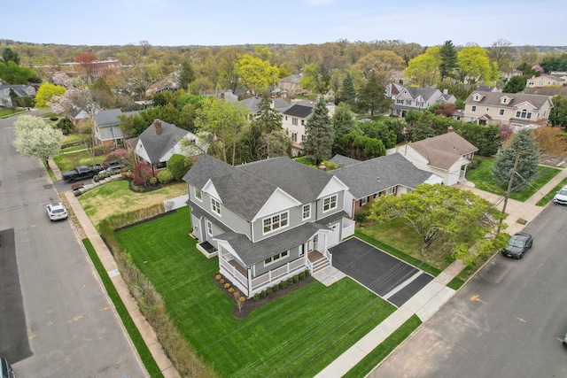 44 Harbor Hills Dr, Port Washington, NY 11050 - drone / aerial view with a residential view