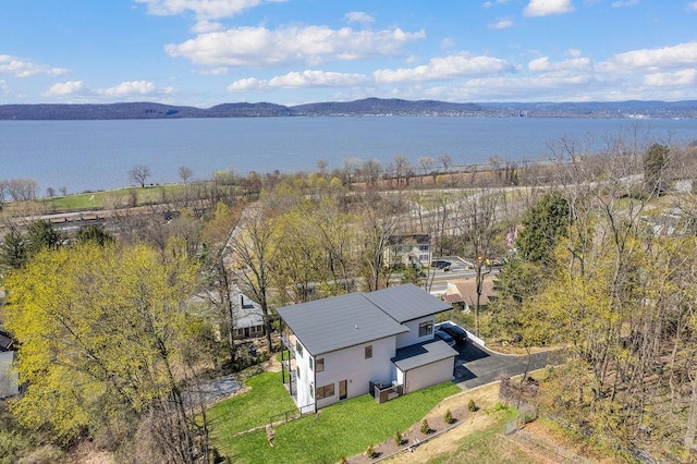 123 N Riverside Ave, Croton-On-Hudson, NY 10520 - aerial view featuring a water and mountain view