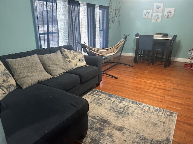 7 Ash St, New Windsor, NY 12553 - living room featuring wood finished floors and baseboards