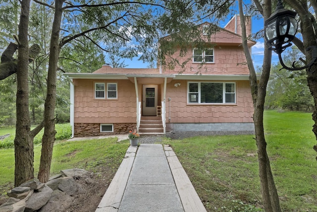 85 Woodard Rd, Parksville, NY 12768 - view of front of home with a front lawn and roof with shingles