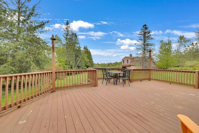 85 Woodard Rd, Parksville, NY 12768 - deck featuring outdoor dining space