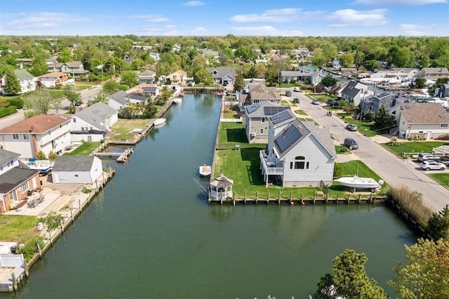 10 Delta Rd, Massapequa, NY 11758 - aerial view of residential area featuring a large body of water