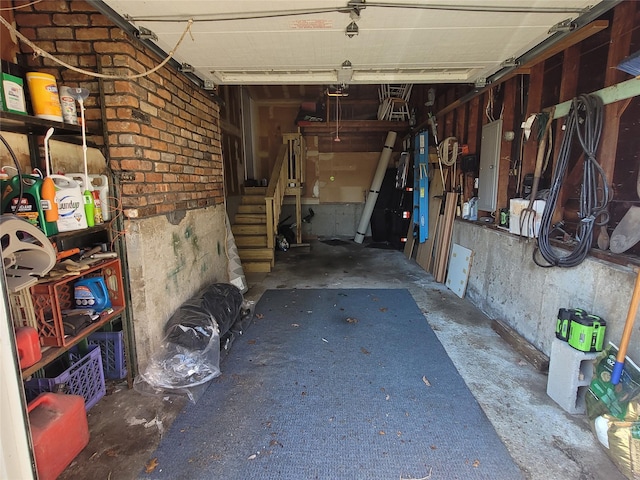 storage featuring a garage