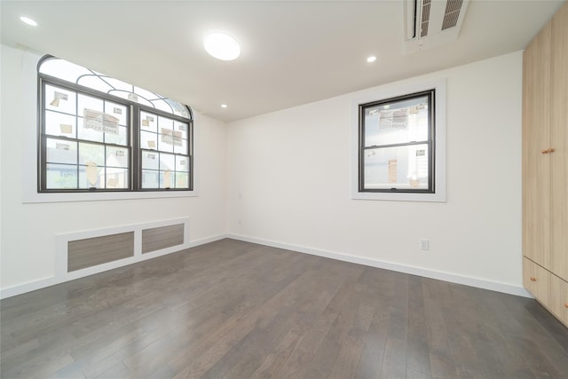 3405 Corporal Kennedy St, Bayside, NY 11361 - unfurnished room featuring recessed lighting, baseboards, dark wood-style flooring, and visible vents