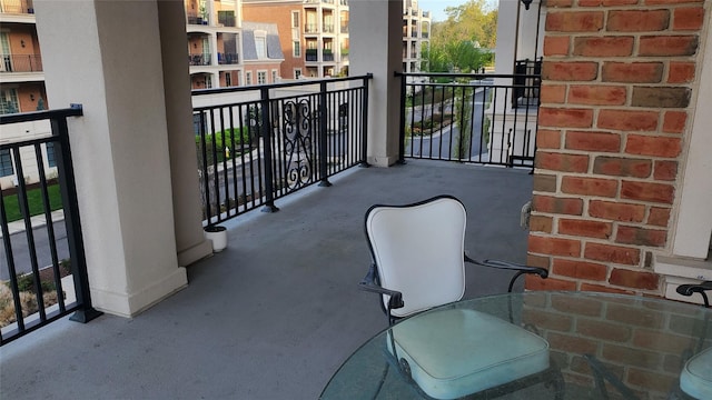 view of balcony